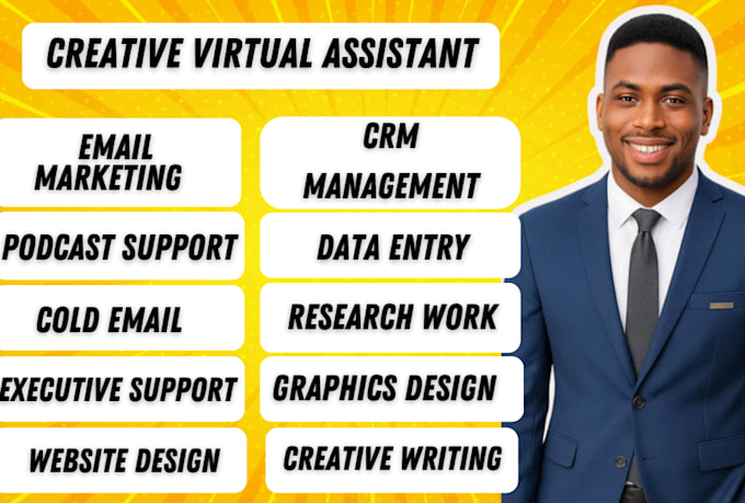 be executive virtual assistant and be your personal marketing assistant